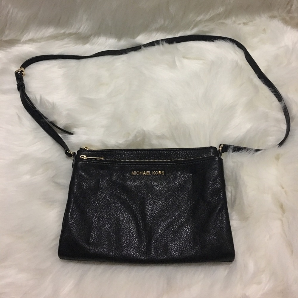 Michael Kors Black Leather Crossbody